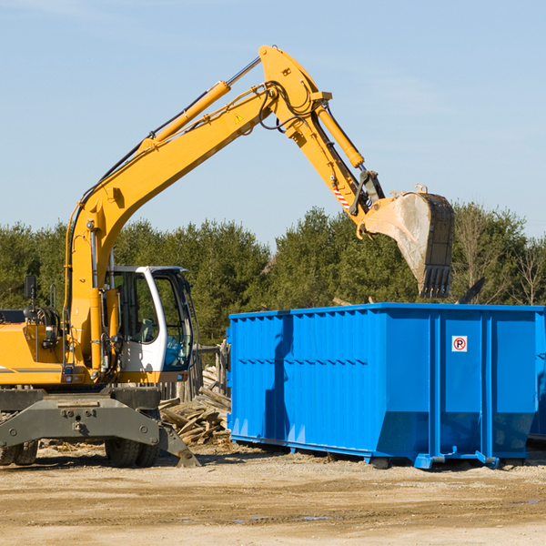 can i pay for a residential dumpster rental online in Irion County Texas